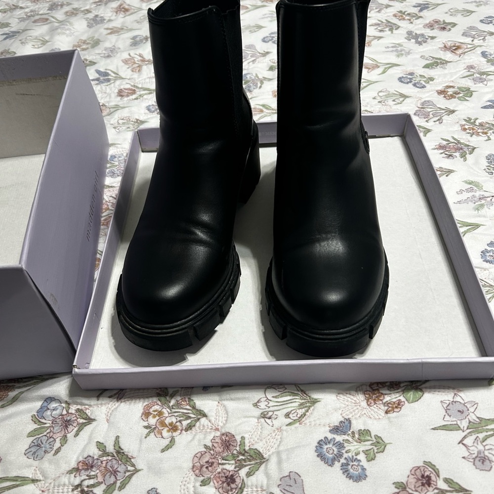 Madden Girl Black Ankle Booties